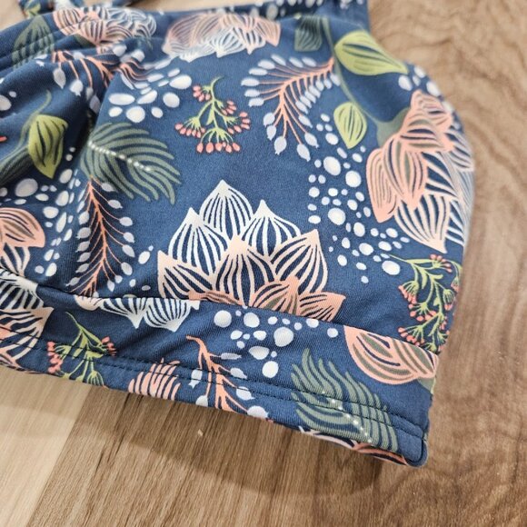 Title Nine Tidal Rave Underwire Agave Blue Floral Bikini Top Keukenhof 32C Swim - Picture 4 of 14